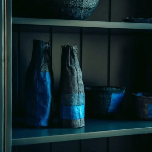 vase en tissu recyclé