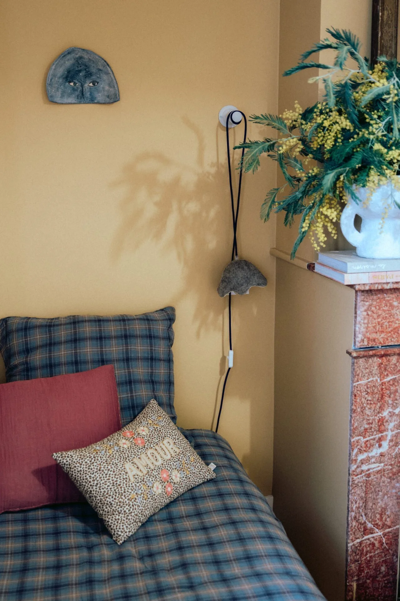 lampe en laine écoresponsable