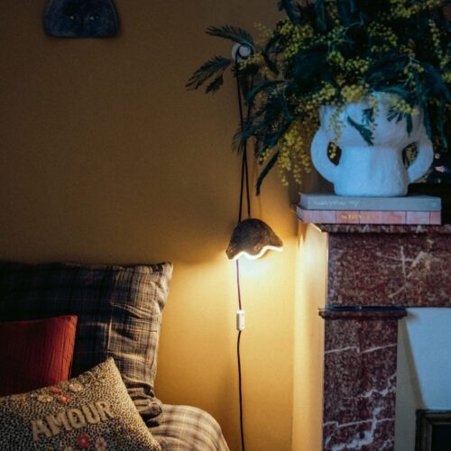 lampe en laine écoresponsable