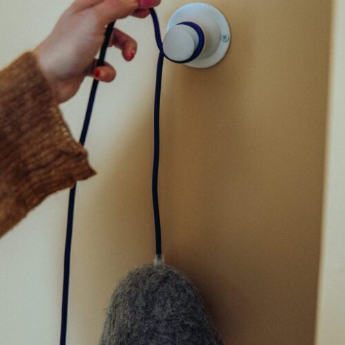 lampe en laine écoresponsable