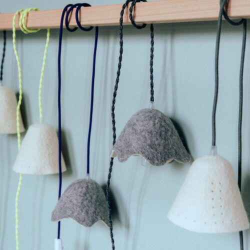 lampe en laine écoresponsable