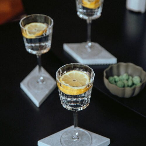 dessous de verre chic