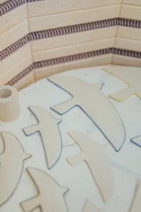 décoration murale originale oiseau porcelaine