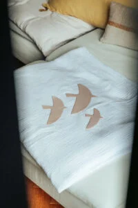 décoration murale originale oiseau porcelaine