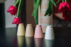 bougeoir design coloré