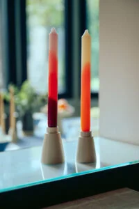 bougeoir design coloré