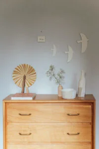 décoration murale originale oiseau porcelaine