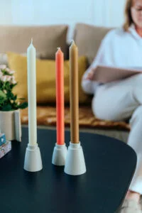 bougeoir design coloré