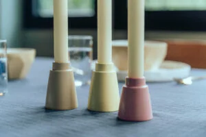 bougeoir design coloré