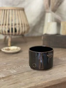 tasse originale artisanale grès tenmoku atelier toltek