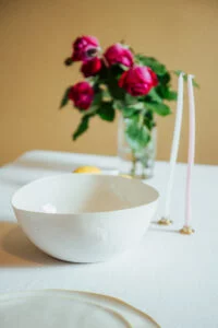 saladier artisanal porcelaine Limoges