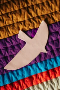 décoration murale originale oiseau porcelaine