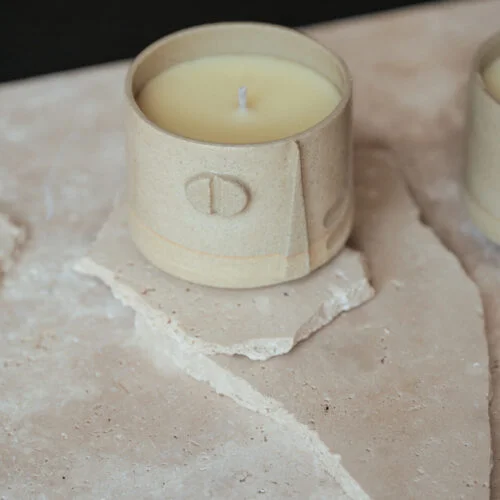 bougie parfumée artisanale réutilisable