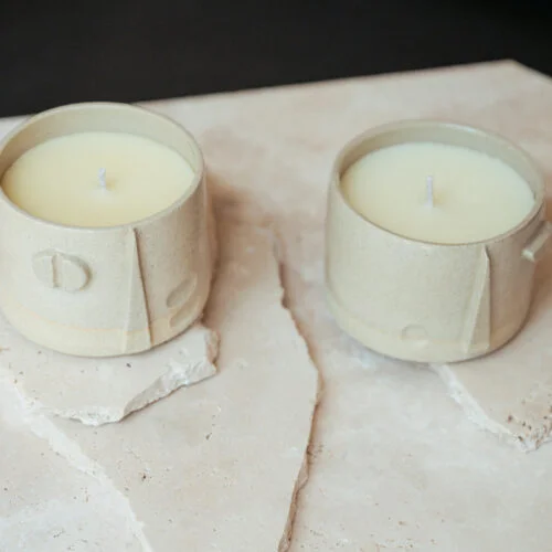 bougie parfumée artisanale réutilisable