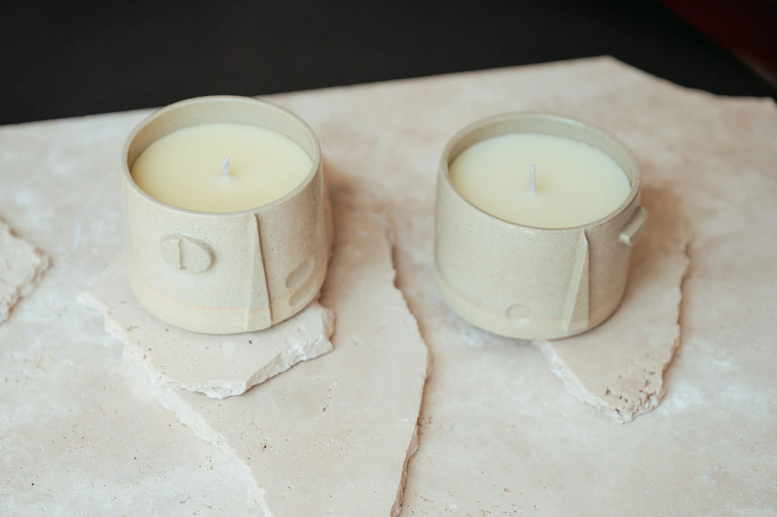 bougie parfumée artisanale réutilisable