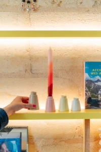 bougeoir design coloré